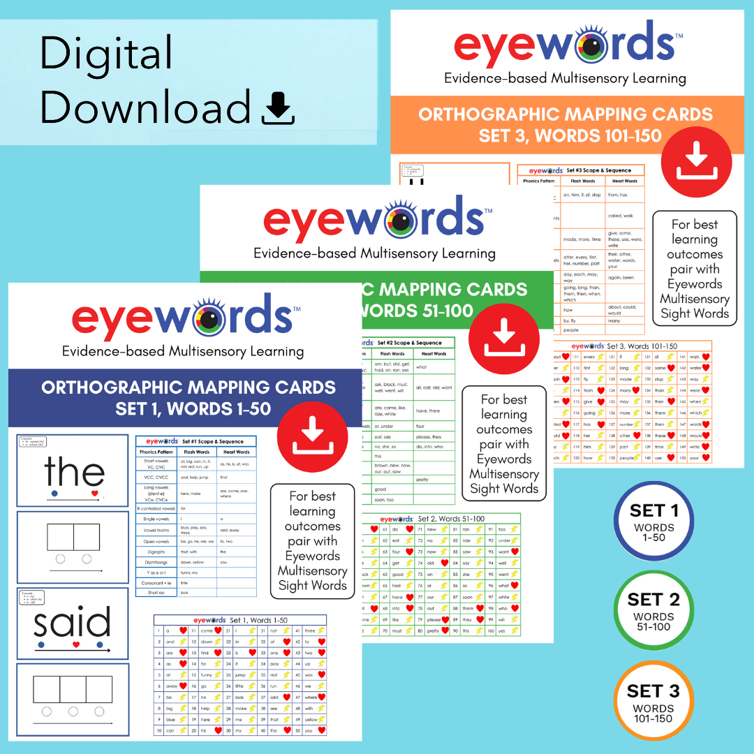 Orthographic Sight Word Bundle: Sets 1-3 (Digital) | Eyewords